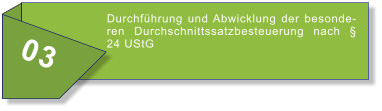 03 Durchführung und Abwicklung der besonderen Durchschnittssatzbesteuerung nach § 24 UStG